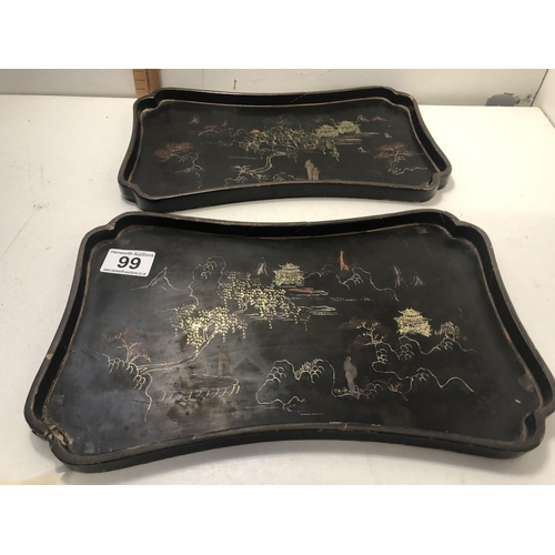 98 - X2 vintage trays
AS FOUND