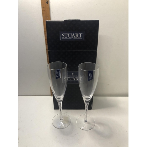 288 - Pair of Stuart Crystal  glasses