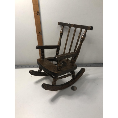 8 - Miniature rocking chair