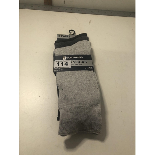 114 - Pack of 3 mens socks