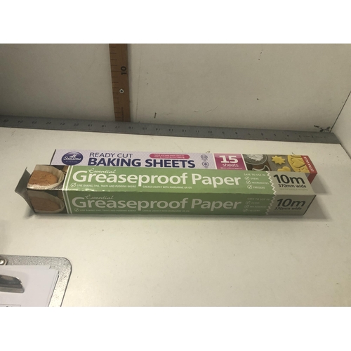 210 - Greaseproof paper & baking sheets