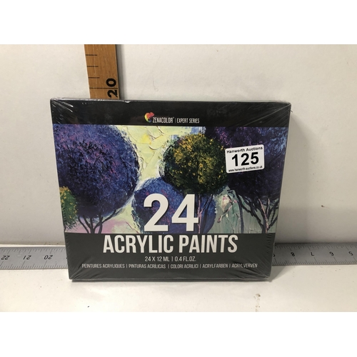 125 - 24 pack of acrylic paints