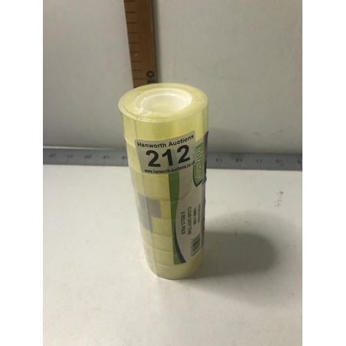 212 - X8 rolls of 19mmx33m tape