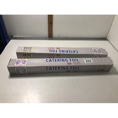 252 - x2 rolls tin foil