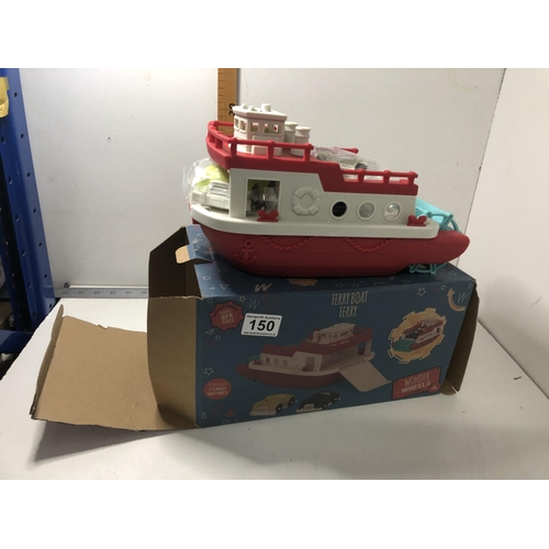 150 - New ferry boat & 2 cars