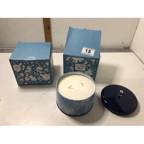 15 - X2 new La Jolie candles