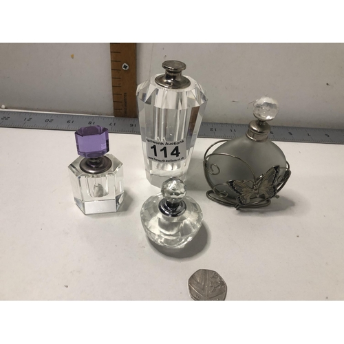 114 - Qty of perfume bottles