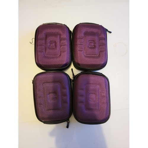 174 - 4 x Cases Purple