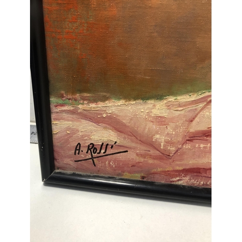 85 - Oil on board
Signed A. Rossi