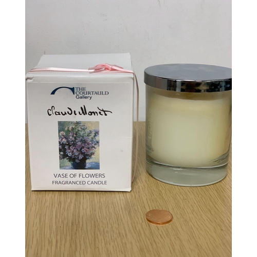 242 - Soy candle Claude Monet Flowers