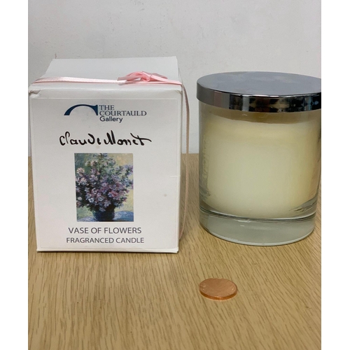 244 - Soy candle Claude Monet Flowers