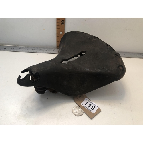 119 - Vintage leather bike seat
AS FOUND
