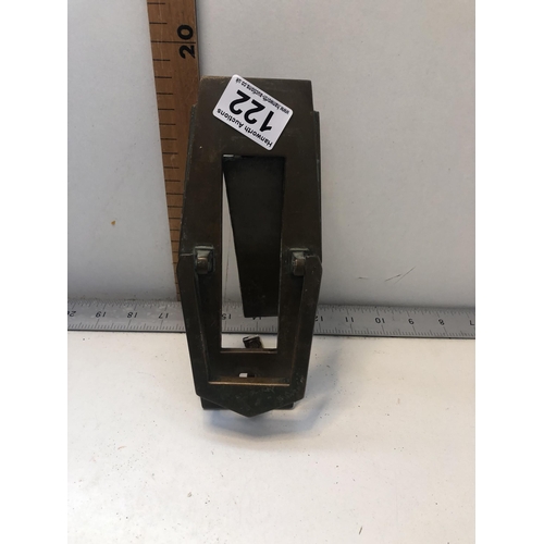 122 - Brass 1920s letterbox