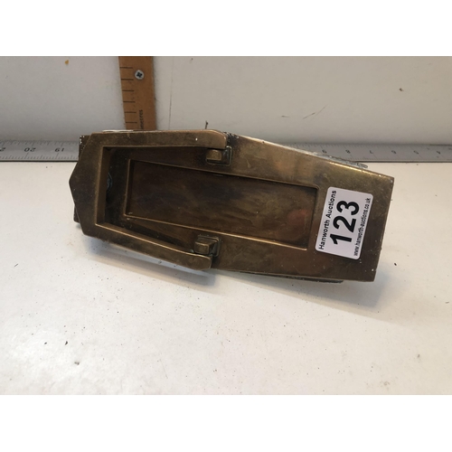 123 - Brass 1920s letterbox