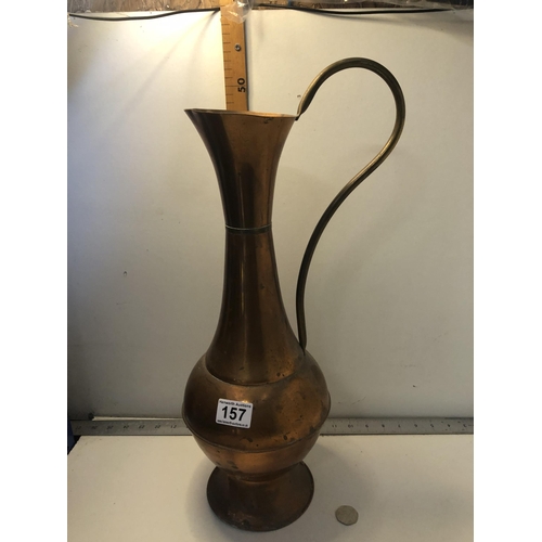 157 - Large copper jug