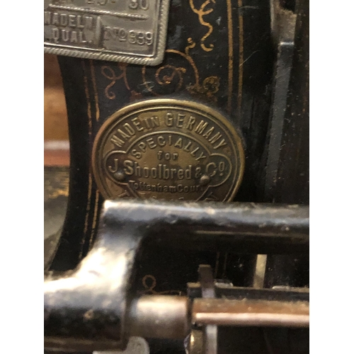 39 - J.Scoolbred & Co sewing machine