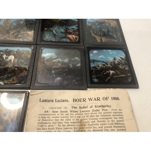 5 - X10 coloured glass lantern slides
The Bore War