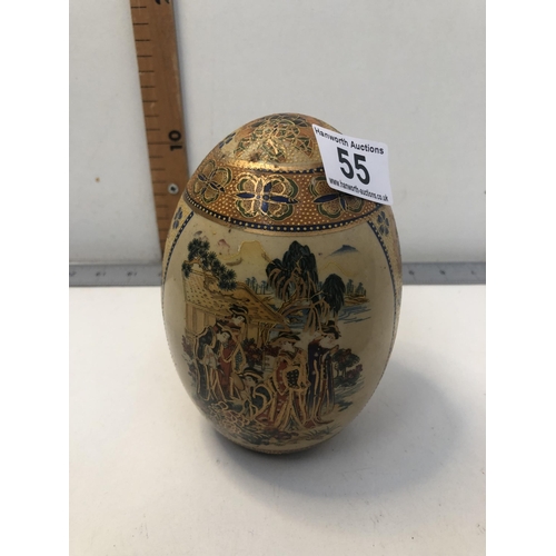 55 - Oriental china egg