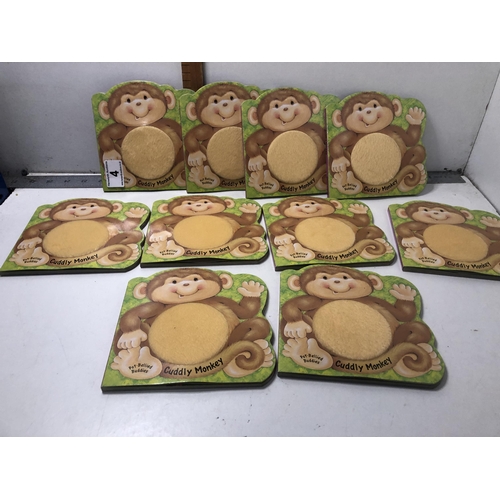 4 - Qty of cuddly monkey books