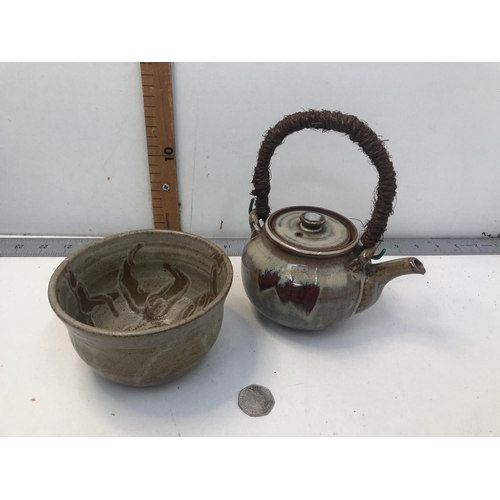 130 - X2 studio pottery items