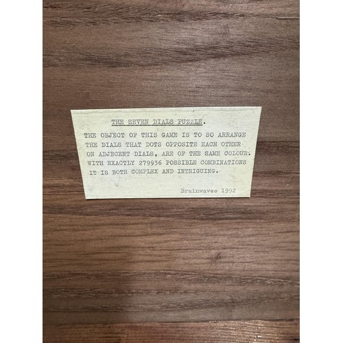 65 - Seven Dials Puzzle Game in Box (comes with solution)