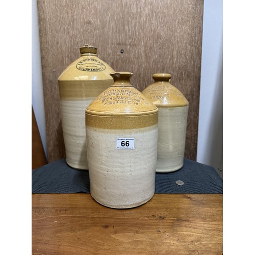 66 - 3 Vintage Flagons (different breweries), AF
PLEASE NOTE: COLLECTION ONLY