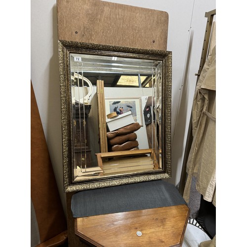 72 - Wall Mirror with Gold Frame
H: 34