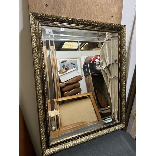 72 - Wall Mirror with Gold Frame
H: 34