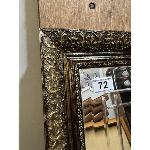 72 - Wall Mirror with Gold Frame
H: 34