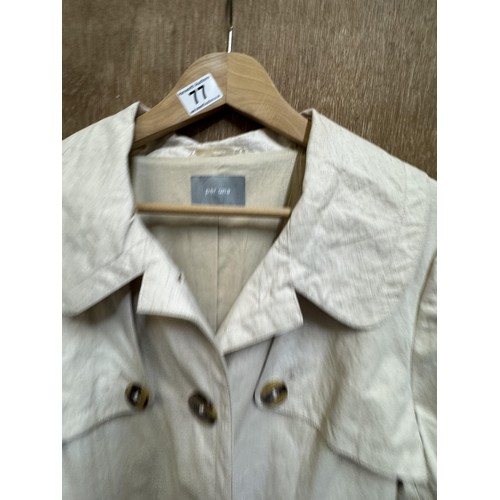 77 - Per Una Ladies Coat, UK Size 20
