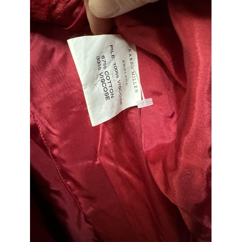 79 - Karen Millen Red Ladies Jacket, UK Size 12