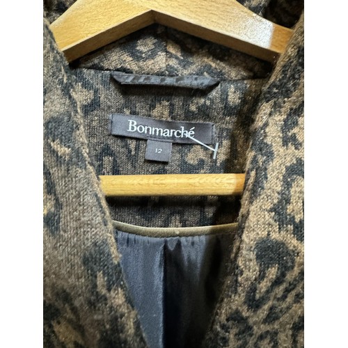 84 - Bon Marche Animal Print Ladies Jacket, UK Size 12