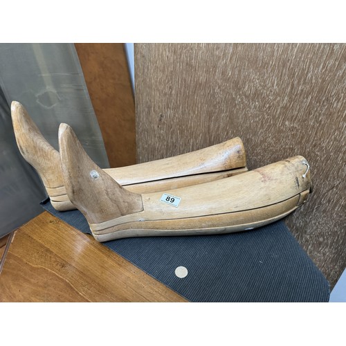 89 - Pair Vintage Wooden Boot Stretchers