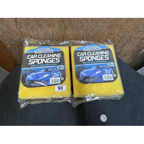 90 - 2 x 2pk Car Sponges