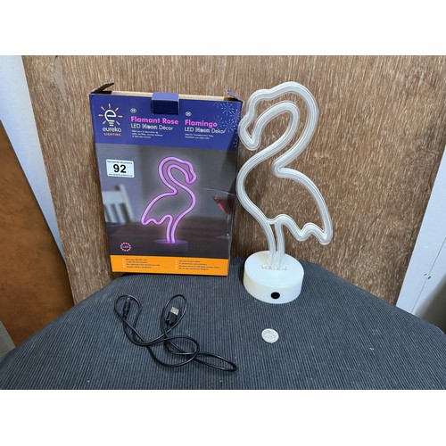 92 - Flamingo LED Lamp (untested)