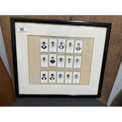 96 - Cigarette Card Collection, Country Cricketers, Framed
PLEASE NOTE: COLLECTION ONLY