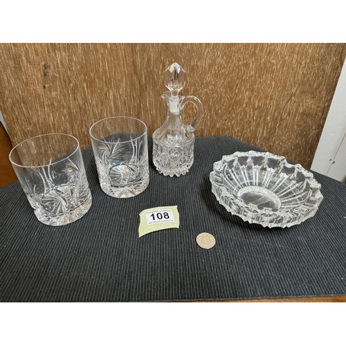 108 - Collection of Cut Glass