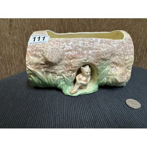 111 - Sylvac Log Vase