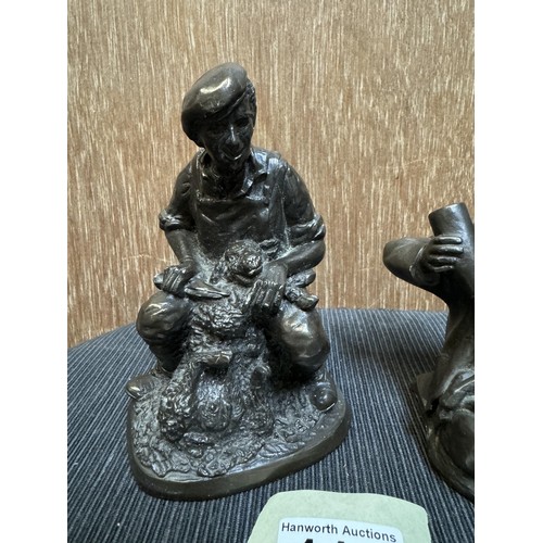 114 - Pair of Resin Shepherds