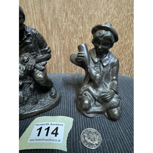 114 - Pair of Resin Shepherds