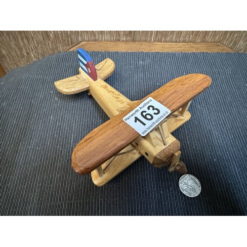 163 - Wooden Bi-Plane