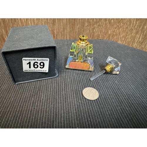 169 - Crystal Glass Perfume Bottle