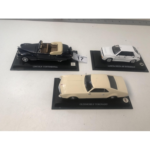 17 - X3 diecast cars