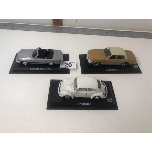 20 - X3 diecast cars