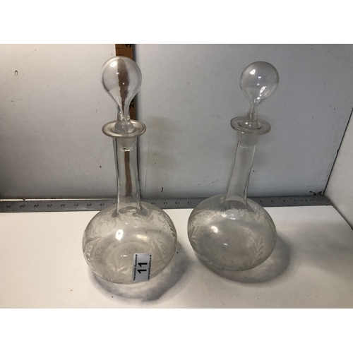 11 - X2 decanters
PLEASE NOTE NOT POSTABLE