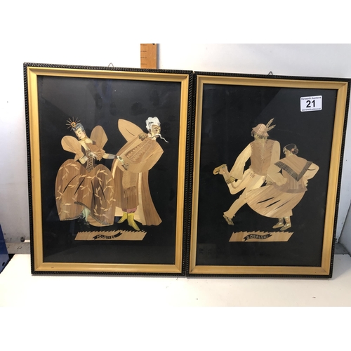 21 - X2 wooden pictures