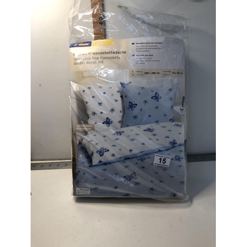 15 - New double duvet set