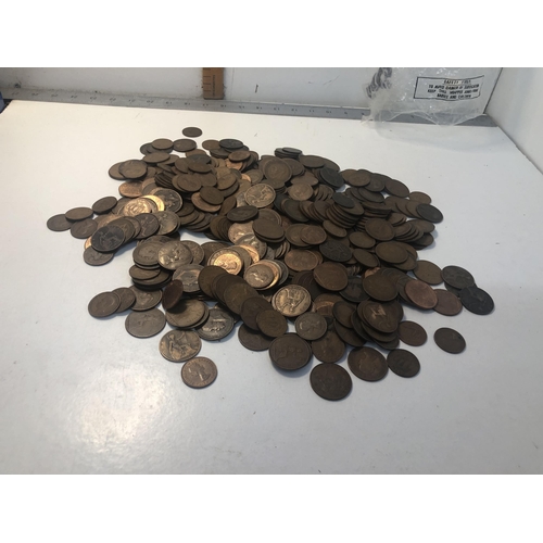 38 - Bag of old pennies