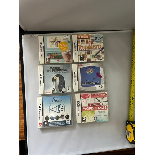 354 - 6x Nintendo DS games with manuals