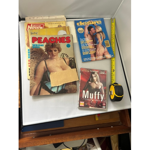 355 - Adult XXX magazines and DVD (PLEASE NOTE, 2 magazines are missing some pages)